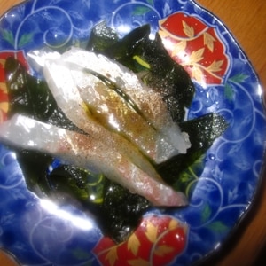 塩麹で旨みプラス！ 白身魚の鯛の和風カルパッチョ